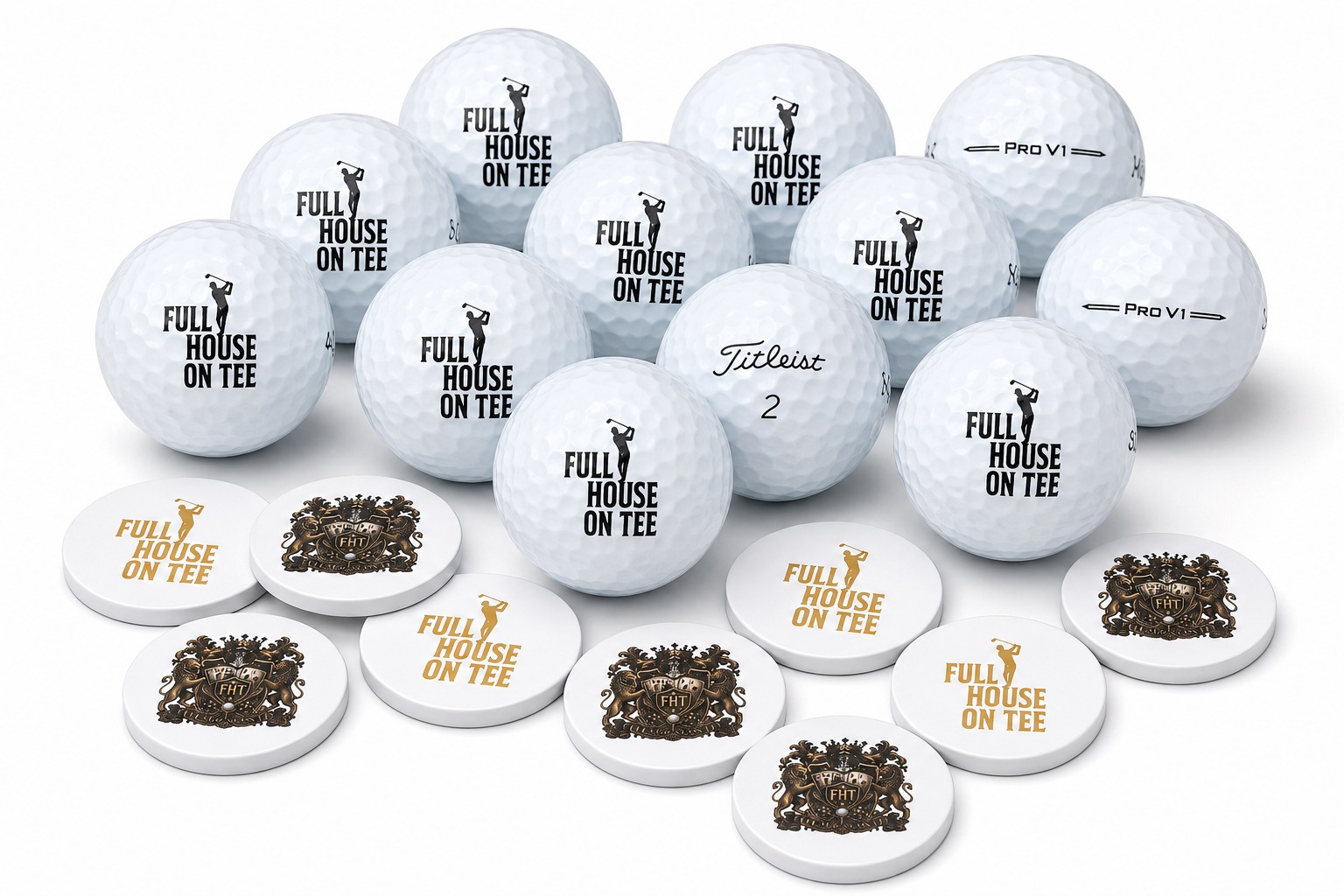 FHT Signature Golf Ball White - Image 2