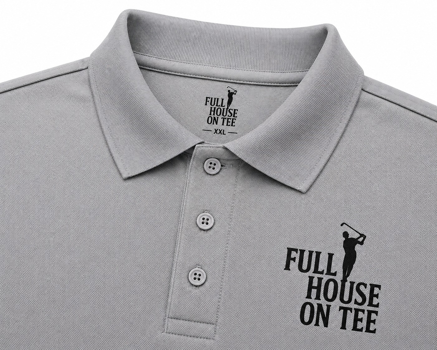 FHT Signature Golf Polo Gray - Image 2