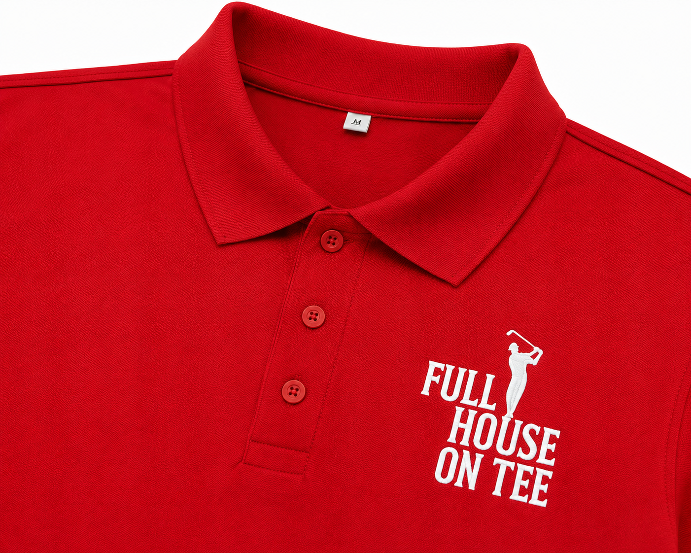 FHT Signature Golf Polo Red - Image 2