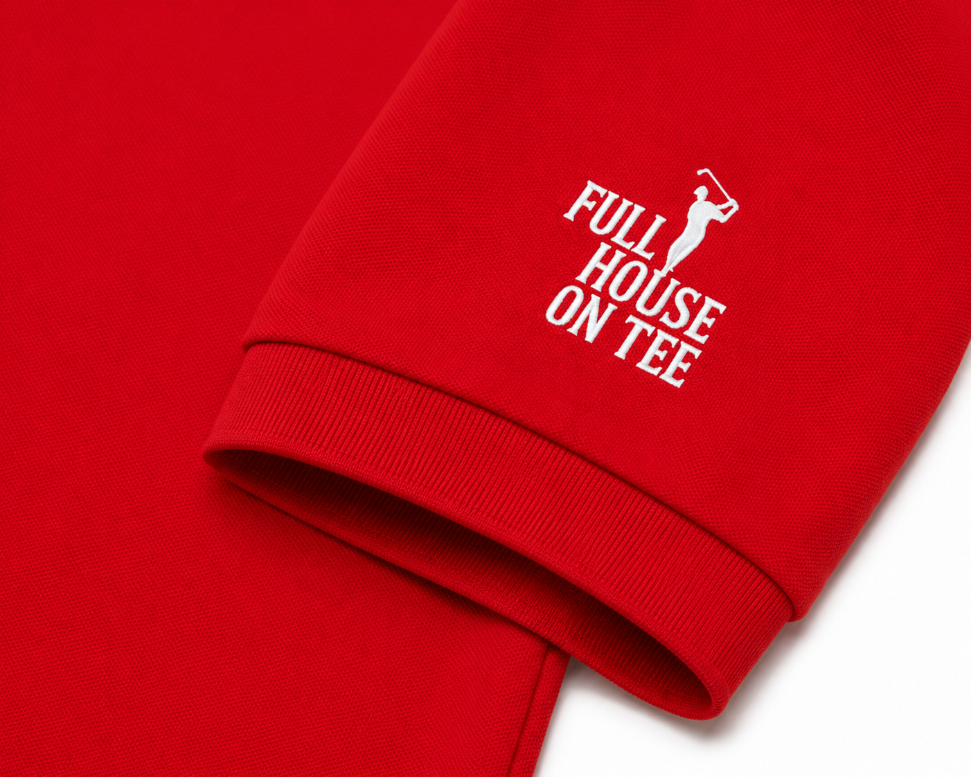 FHT Signature Golf Polo Red - Image 3